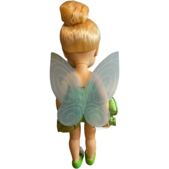 Disney Animators Collection Tinker Bell Doll 15" With Green Fairy Dress & Wings - Picture 4 of 8
